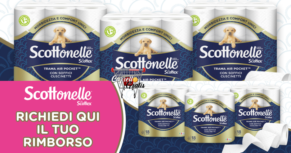 Con Scottenelle prendi 3 Cash Back Scottonelle