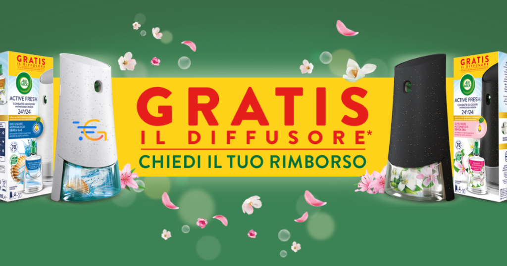 Air Wick diffusore rimborsato