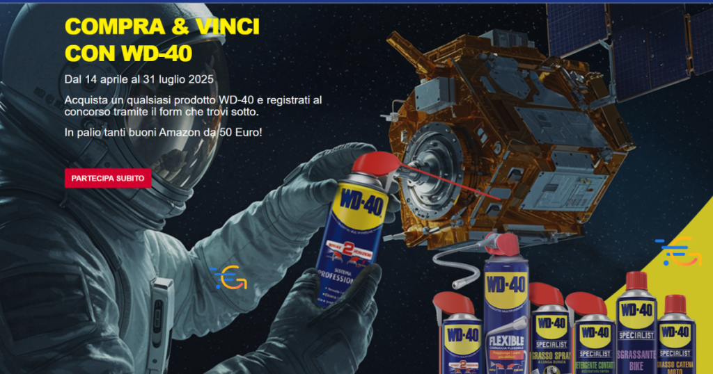 Compra e vinci con WD40