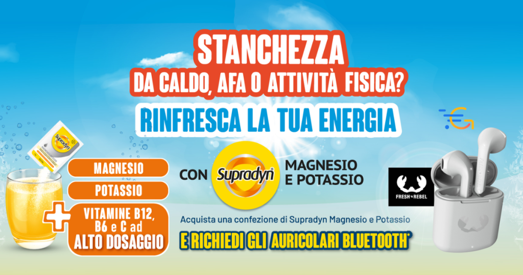 Supradyn Magnesio e Potassio ti premia