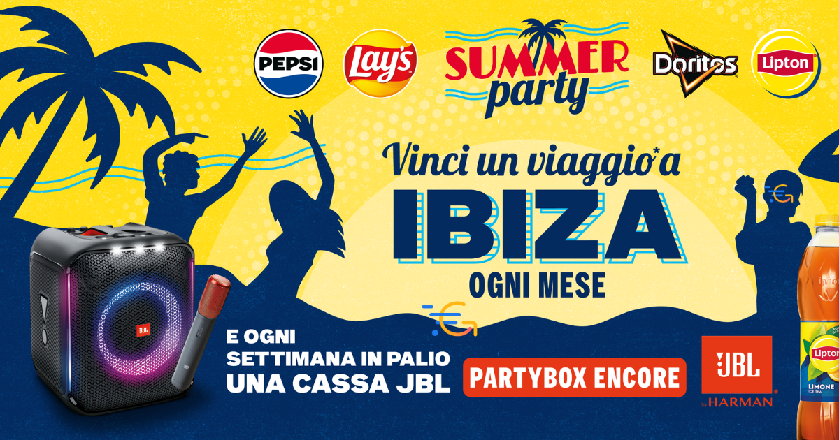 Pepsi vinci cassa JBL e viaggio a Ibiza