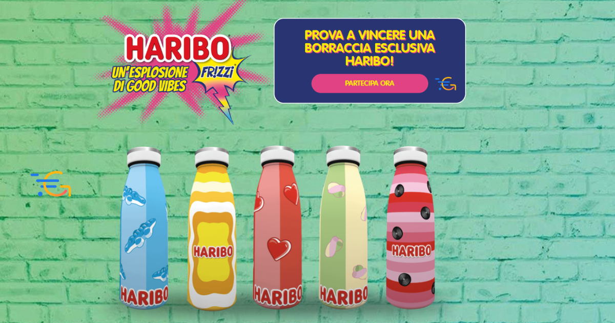 Summer Haribo vinci borracce esclusive